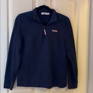Navy Vineyard Vines Quarter Zip Shep Shirt🐳